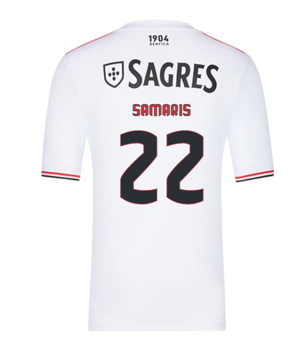 2021/22 Benfica Away Kit Soccer Jersey with Samaris 22 printing